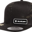 Load image into Gallery viewer, Factory Effex Suzuki Snapback Hat - Camo Black 27-86404 - Main Product View