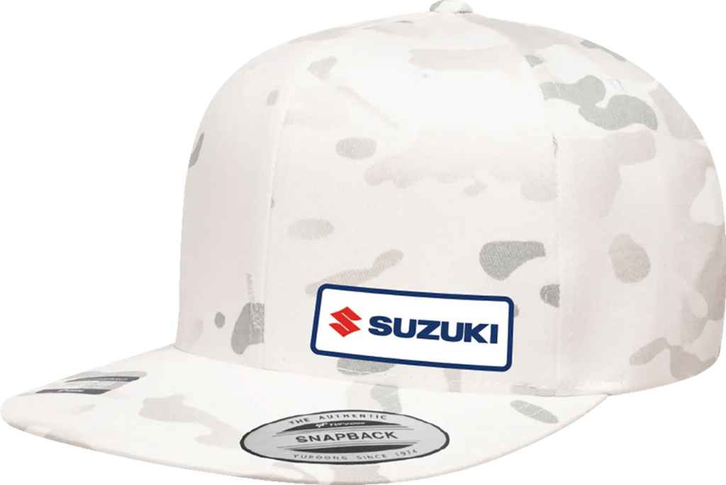 Factory Effex Suzuki Snapback Hat - Camo White 27-86406 - Main Product View