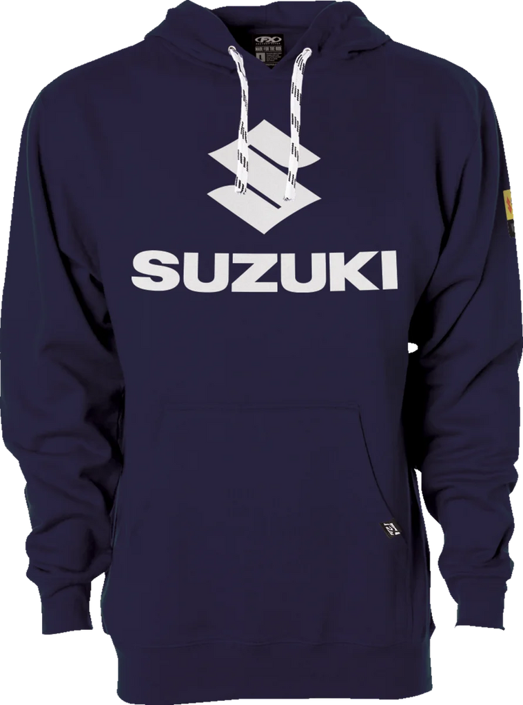 Factory Effex Suzuki Vertical Pullover Hoodie - Navy - 2XL 26-88408 - Main Product View