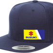 Load image into Gallery viewer, Factory Effex Suzuki Wedge Hat - Navy 23-86400 - Main Product View