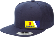 Load image into Gallery viewer, Factory Effex Suzuki Wedge Hat - Navy 23-86400 - Main Product View