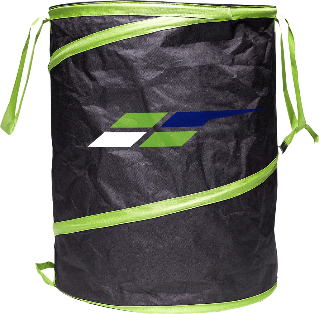 Factory Effex Trash Can - Black/Green - Kawasaki 22-45160 - Main Product View