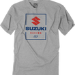 Load image into Gallery viewer, Factory Effex Victory T-Shirt - Heather Gray - Large fits Suzuki - Main Product View