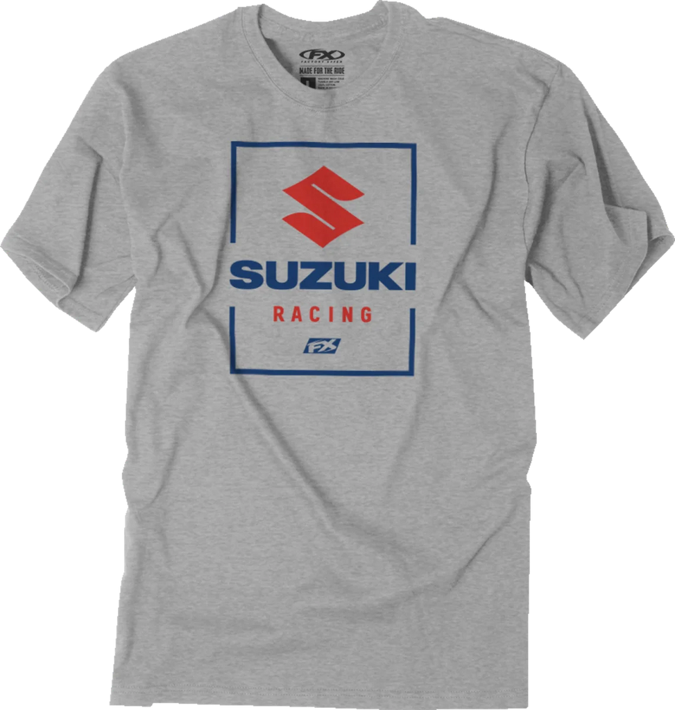 Factory Effex Victory T-Shirt - Heather Gray - Medium fits Suzuki - Main Product View