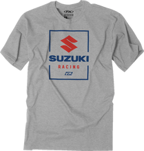 Load image into Gallery viewer, Factory Effex Victory T-Shirt - Heather Gray - XL fits Suzuki - Main Product View