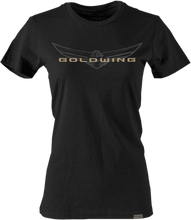 Load image into Gallery viewer, Factory Effex Women's Goldwing Sketched T-Shirt - Black - Medium 25-87842 - Main Product View