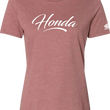 Load image into Gallery viewer, Factory Effex Women's Honda Script T-Shirt - Heather Mauve - Small 27-87340 - Main Product View