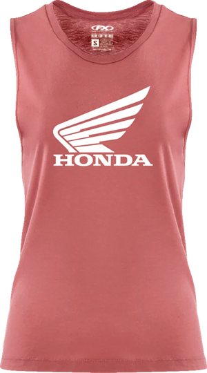 Factory Effex Women's Honda Wing Muscle Tank Top - Paprika - XL 27-87356 - Main Product View