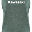 Load image into Gallery viewer, Factory Effex Women's Kawasaki Muscle Tank Top - Heather Forest Green - Small 27-87150 - Main Product View