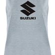 Load image into Gallery viewer, Factory Effex Women's Suzuki Idol Muscle Tank Top - Light Heather Blue - Large 27-87454 - Main Product View