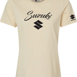 Load image into Gallery viewer, Factory Effex Women's Suzuki Script T-Shirt - Heather Cream - Medium 27-87442 - Main Product View
