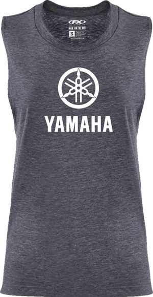 Factory Effex Women's Yamaha Idol Muscle Tank Top - Heather Navy - Small 27-87250 - Main Product View