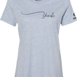 Load image into Gallery viewer, Factory Effex Women's Yamaha Signature T-Shirt - Light Heather Blue - Medium 27-87242 - Main Product View