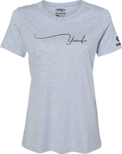 Load image into Gallery viewer, Factory Effex Women&#39;s Yamaha Signature T-Shirt - Light Heather Blue - Medium 27-87242 - Main Product View