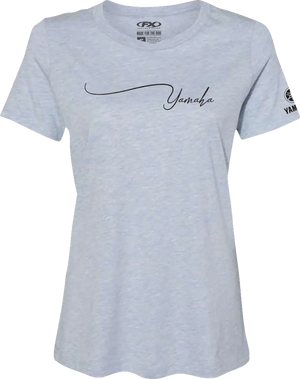 Factory Effex Women's Yamaha Signature T-Shirt - Light Heather Blue - XL 27-87246 - Main Product View