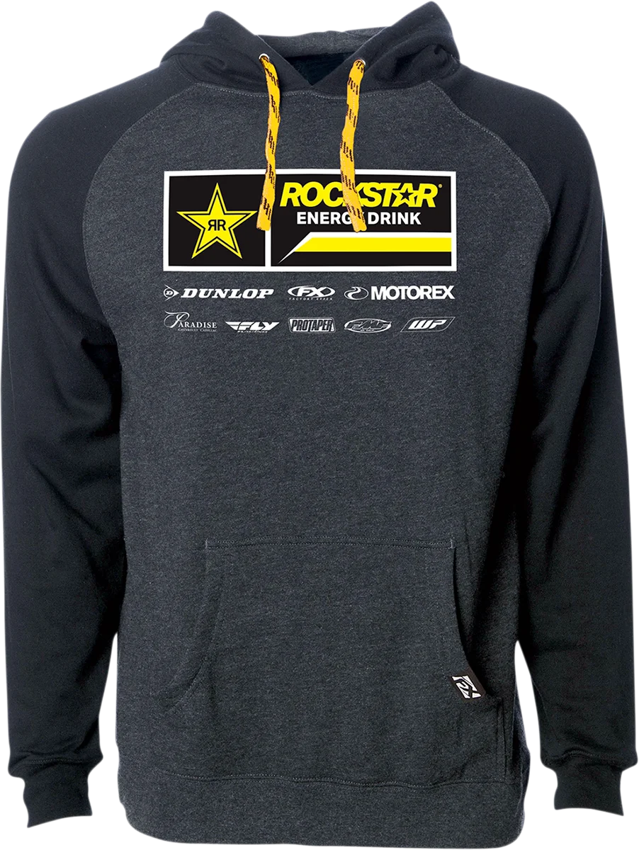 Factory Effex Yamaha 21 Racewear Hoodie - Charcoal/Black - Medium 24-88222 - Side View