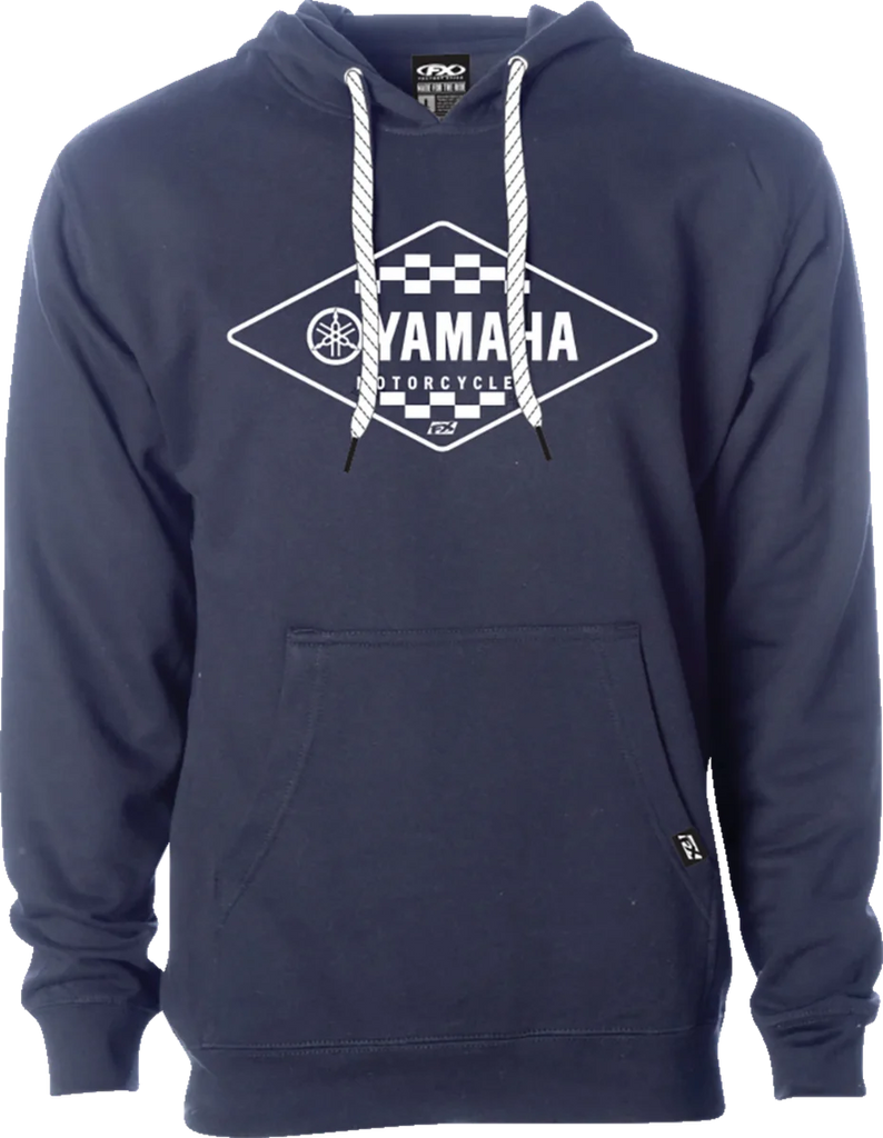 Factory Effex Yamaha Diamond Pullover Hoodie - Navy - Medium 27-88202 - Main Product View