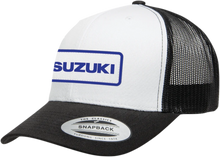 Load image into Gallery viewer, Factory Effex Yamaha Throwback Hat - Black/White 25-86204 - Side View