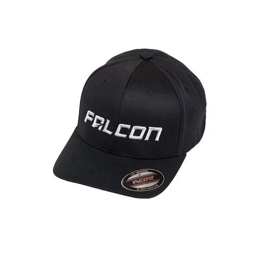 Falcon Shocks CURVED VISOR HAT – BLACK/SILVER – LG/XL 93-03-04-001
