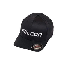 Load image into Gallery viewer, Falcon Shocks CURVED VISOR HAT – BLACK/SILVER – SM/MD 93-03-02-001