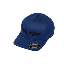 Load image into Gallery viewer, Falcon Shocks CURVED VISOR HAT – BLUE/BLACK – SM/MD 93-03-02-004