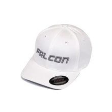 Load image into Gallery viewer, Falcon Shocks CURVED VISOR HAT – WHITE/SILVER – SM/MD 93-03-02-005