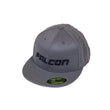 Load image into Gallery viewer, Falcon Shocks FLAT VISOR HAT – GRAY/BLACK – LG/XL 93-06-04-002