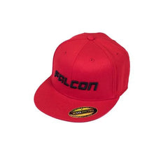 Load image into Gallery viewer, Falcon Shocks FLAT VISOR HAT – RED/BLACK – SM/MD 93-06-02-003