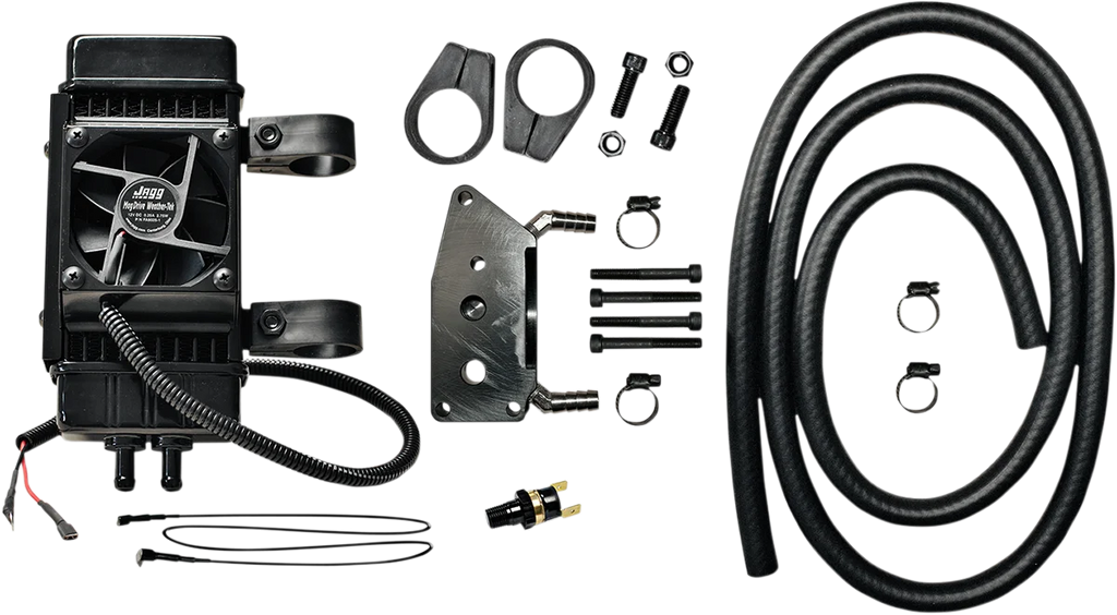 Fan-Assisted Oil Cooler Kit - Vertical Frame-Mount Jagg Oil Coolers 761-FP2600 - Main Product View