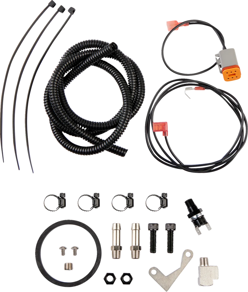 Fan-Assisted Oil Cooler Kit - Vertical Jagg Oil Coolers 751-FP2600-0323 - Side View