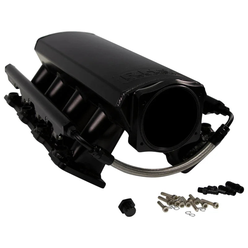 Fast Intake Manifold, Rhs Sheet Met Al, Ls Cathedral Port, Black W/ Fuel Rail Kit - Installation View