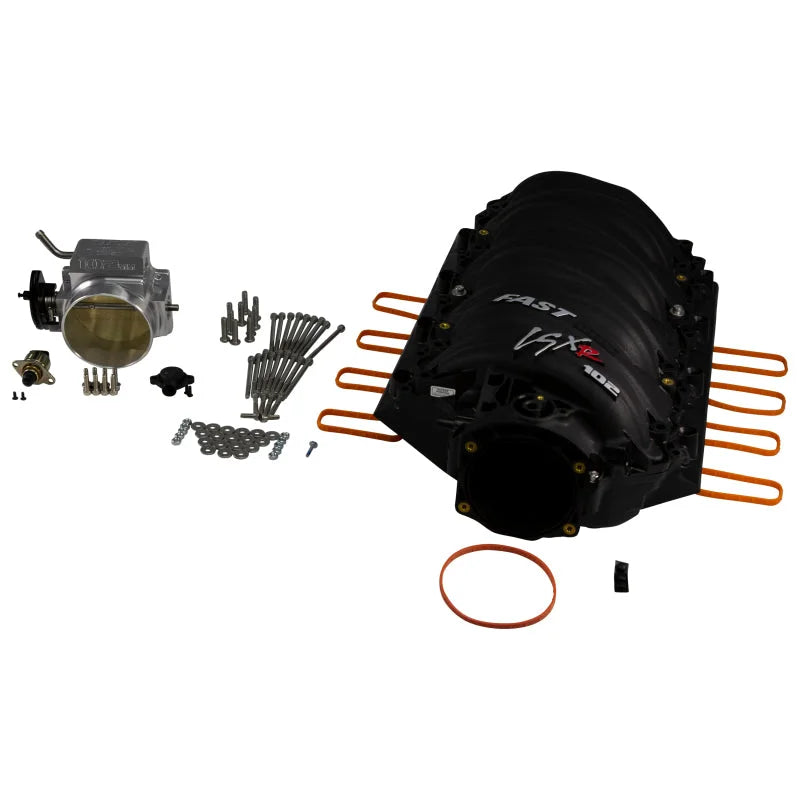 Fast Throttle Body / Manifold Kit, 102 Mm Throttle Body W/ 102Mm Blackls7 Manifold - Back View