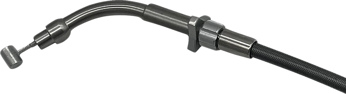 Fat Baggers Inc. EZ Install Upper Clutch Cable - FLHX/FLTR,SE - +4" - Braided 108004 - Side View