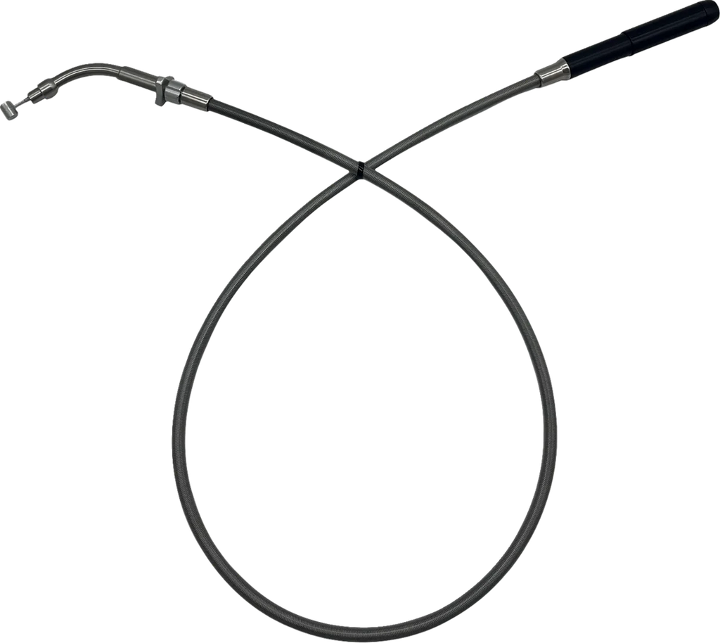 Fat Baggers Inc. EZ Install Upper Clutch Cable - FLHX/FLTR,SE - +8" - Braided 108008 - Main Product View