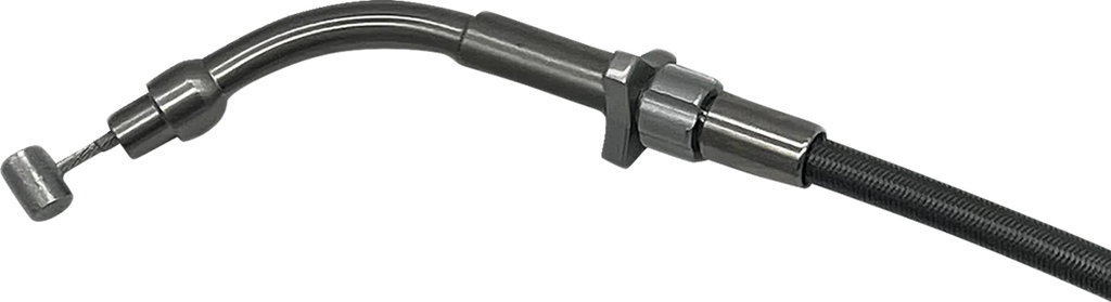 Fat Baggers Inc. EZ Install Upper Clutch Cable - FLHX/FLTR,SE - +8" - Braided 108008 - Side View