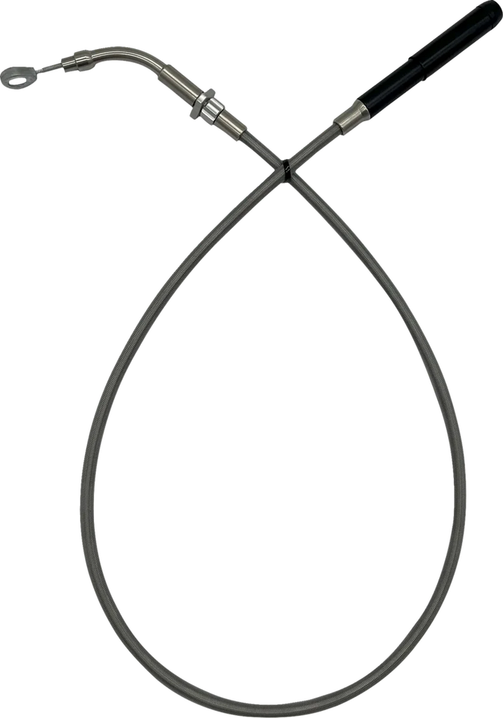 Fat Baggers Inc. EZ Install Upper Clutch Cable - FLTR/FLHX '21-'23 - +10" - Braided 118010 - Main Product View