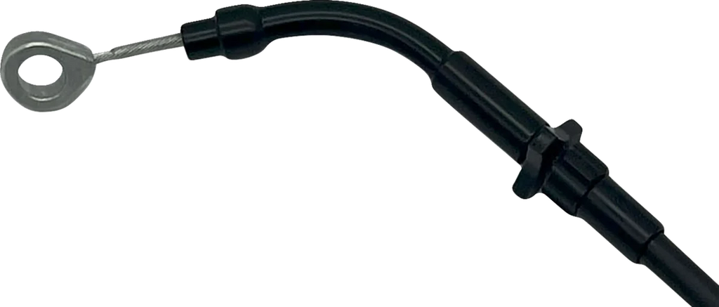 Fat Baggers Inc. EZ Install Upper Clutch Cable - FLTR/FLHX '21-'23 - +4" - Black 118004-B - Side View