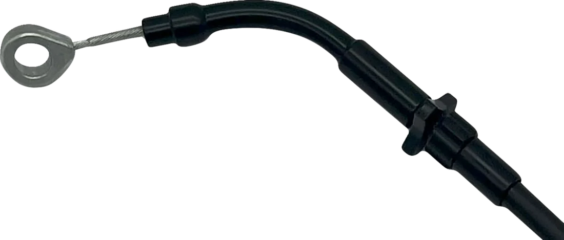 Fat Baggers Inc. EZ Install Upper Clutch Cable - FLTR/FLHX '21-'23 - +6" - Black 118006-B - Side View