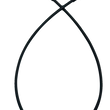 Load image into Gallery viewer, Fat Baggers Inc. EZ Install Upper Clutch Cable - FLTR/FLHX '21-'23 - Stock - Black 118000-B - Back View