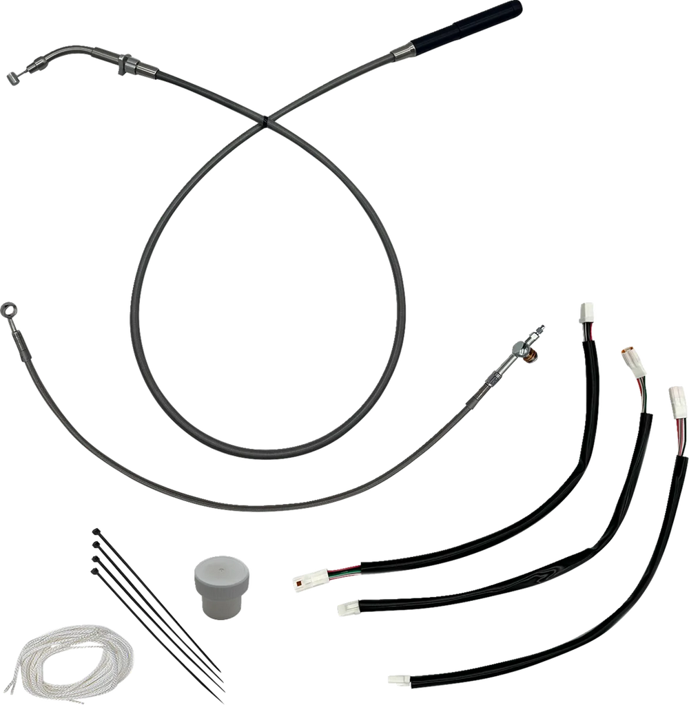 Fat Baggers Inc. EZ Installation Kit - +4" - FLHX, FLHXSE - Black 149012-B - Side View