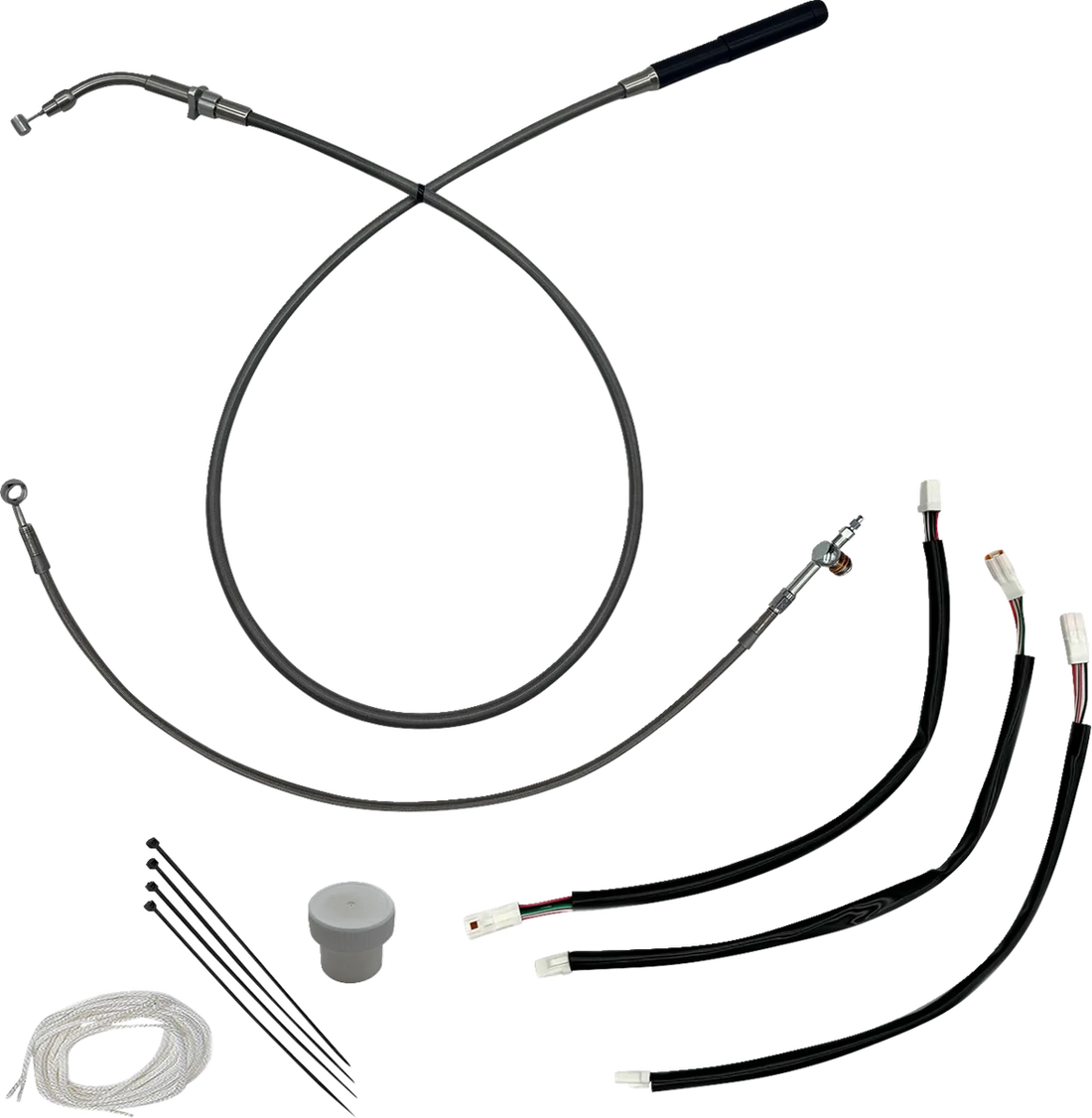 Fat Baggers Inc. EZ Installation Kit - +8" - FLTR, FLTRSE - Black 149918-B - Side View