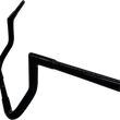 Load image into Gallery viewer, Fat Baggers Inc. Handlebar - Flat Top - 10" - Black 705010-B - Side View