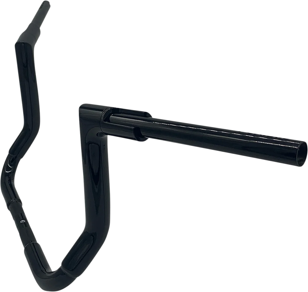 Fat Baggers Inc. Handlebar - Flat Top - 12" - Black 605012-B - Side View