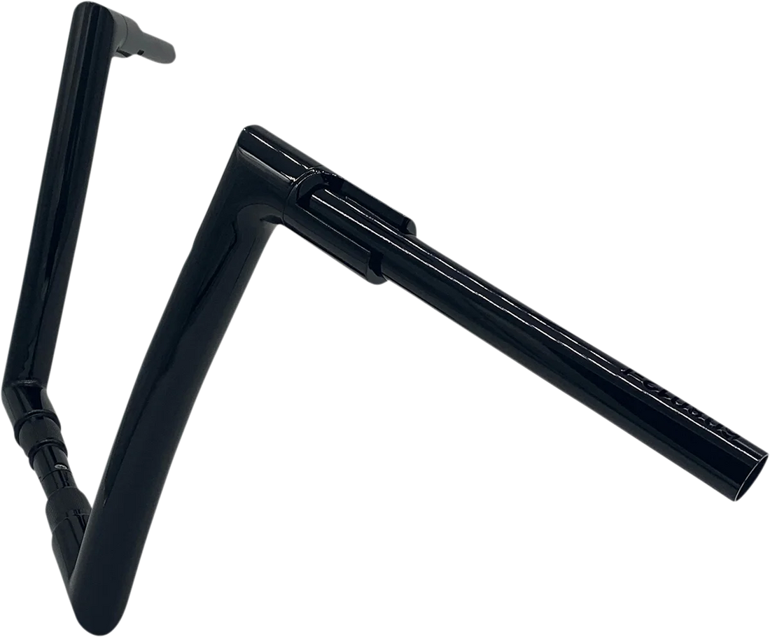 Fat Baggers Inc. Handlebar - Flat Top - 12" - Black 608012-B - Side View