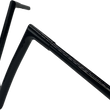 Load image into Gallery viewer, Fat Baggers Inc. Handlebar - Flat Top - 12" - Black 707012-B - Side View