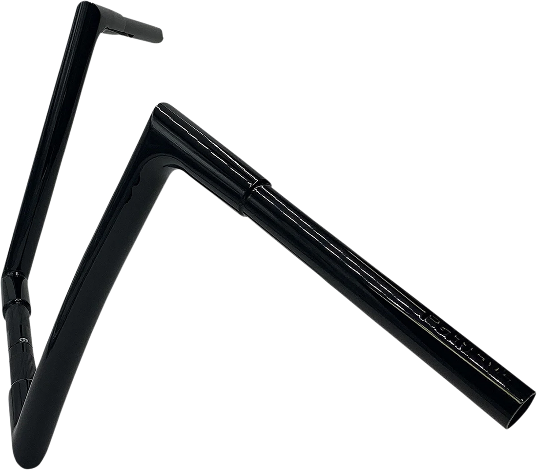 Fat Baggers Inc. Handlebar - Flat Top - 12" - Black 707012-B - Side View
