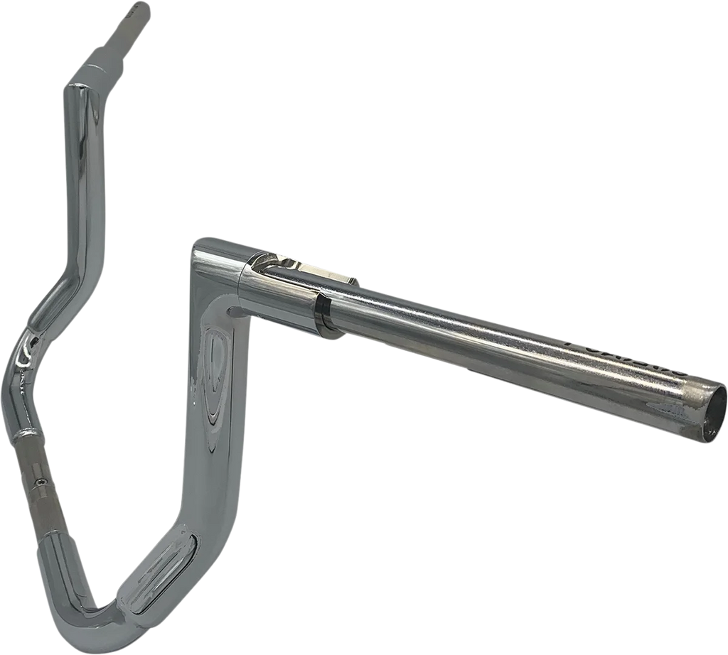 Fat Baggers Inc. Handlebar - Flat Top - 12" - Chrome 605012 - Side View