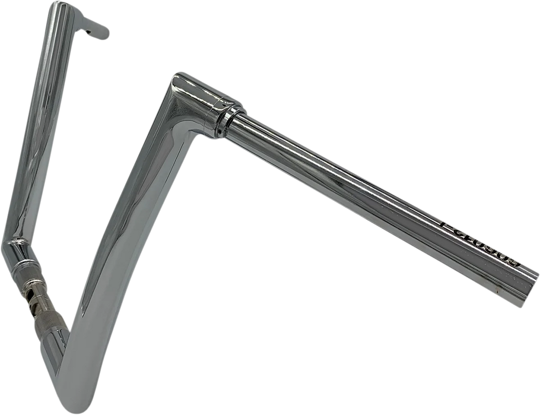 Fat Baggers Inc. Handlebar - Flat Top - 12" - Chrome 606012 - Side View