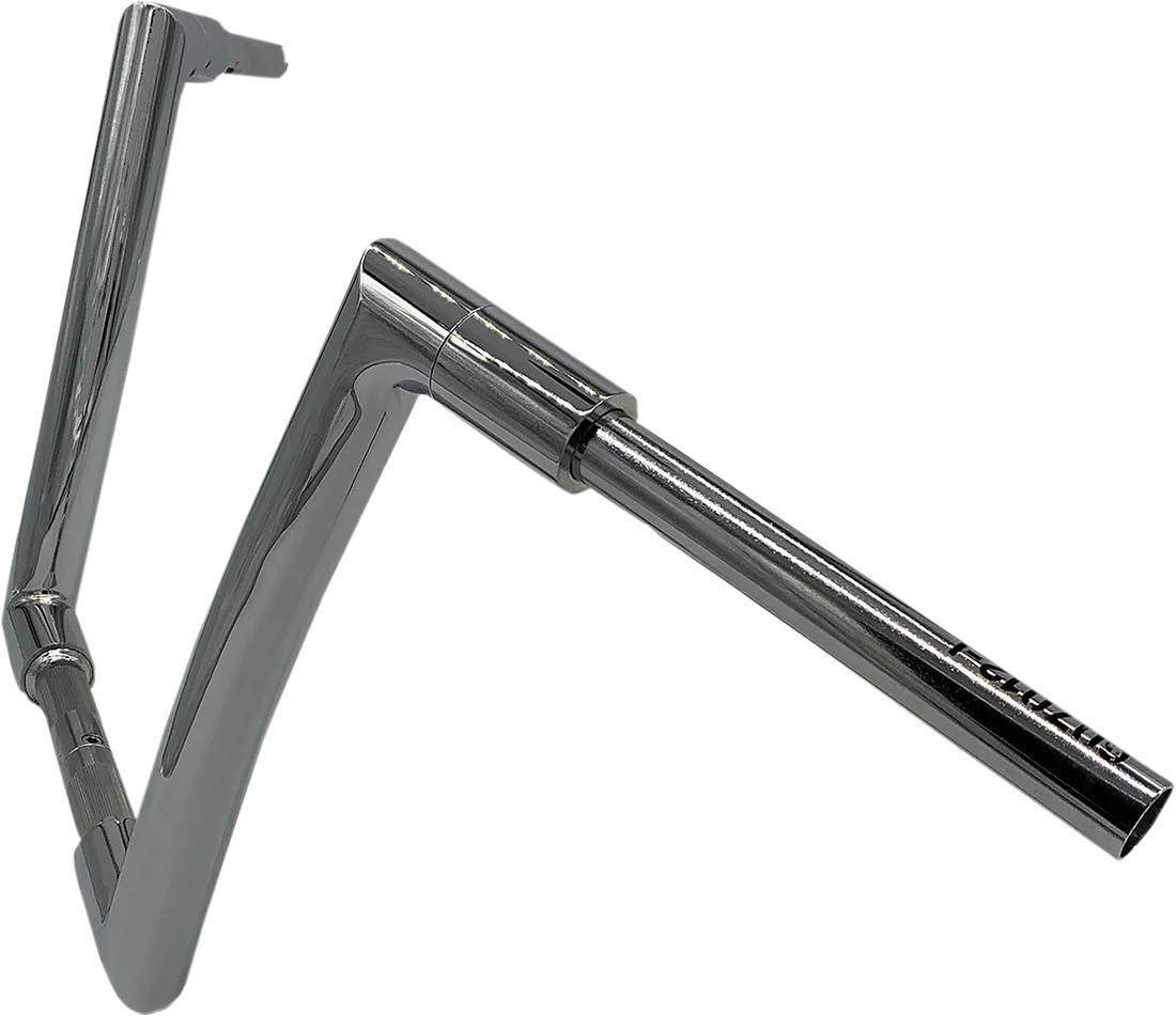 Fat Baggers Inc. Handlebar - Flat Top - 12" - Chrome 607012 - Side View