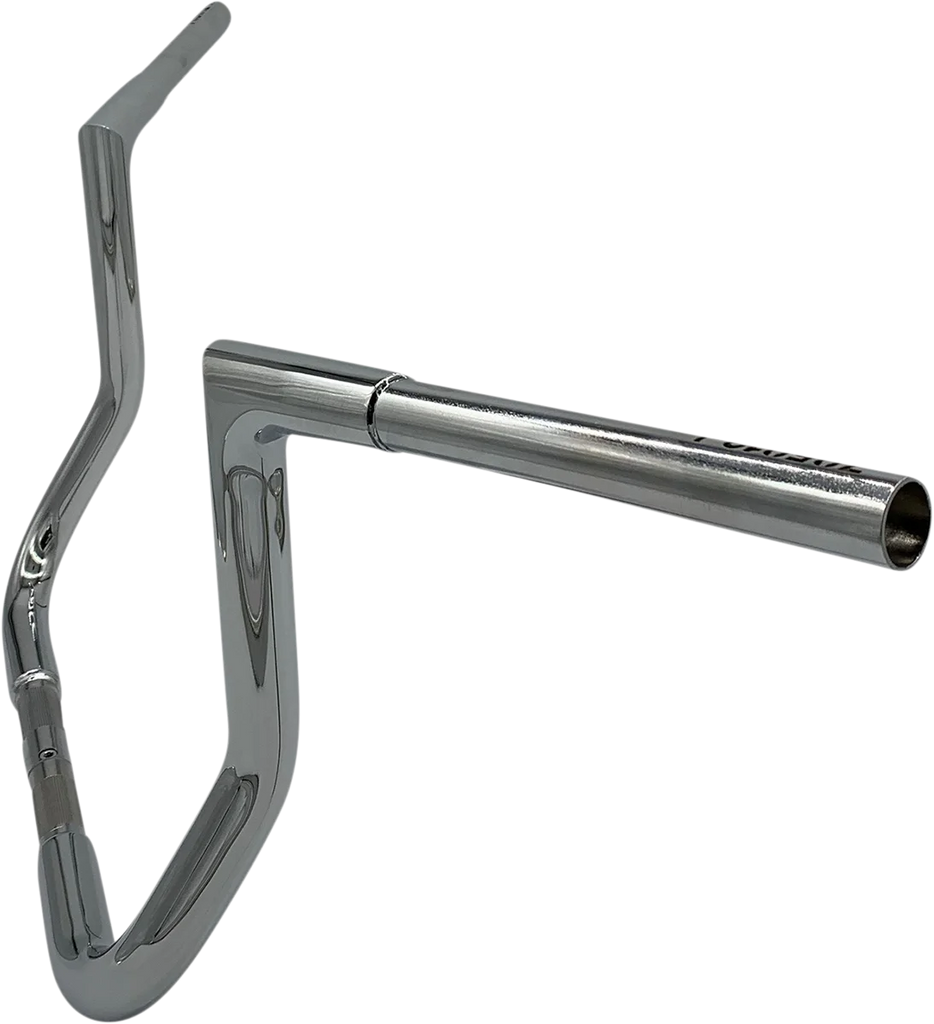 Fat Baggers Inc. Handlebar - Flat Top - 12" - Chrome 705012 - Side View